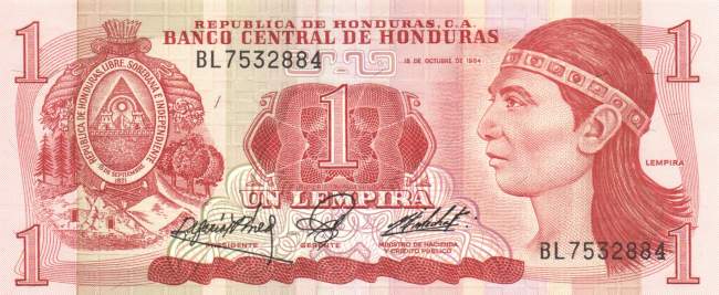 1 Lempira 18.10.1984 UNC